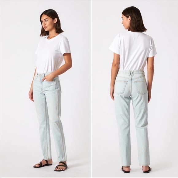 NWT SLVRLAKE Virginia Slim Jeans in Love Song - Picture 2 of 12